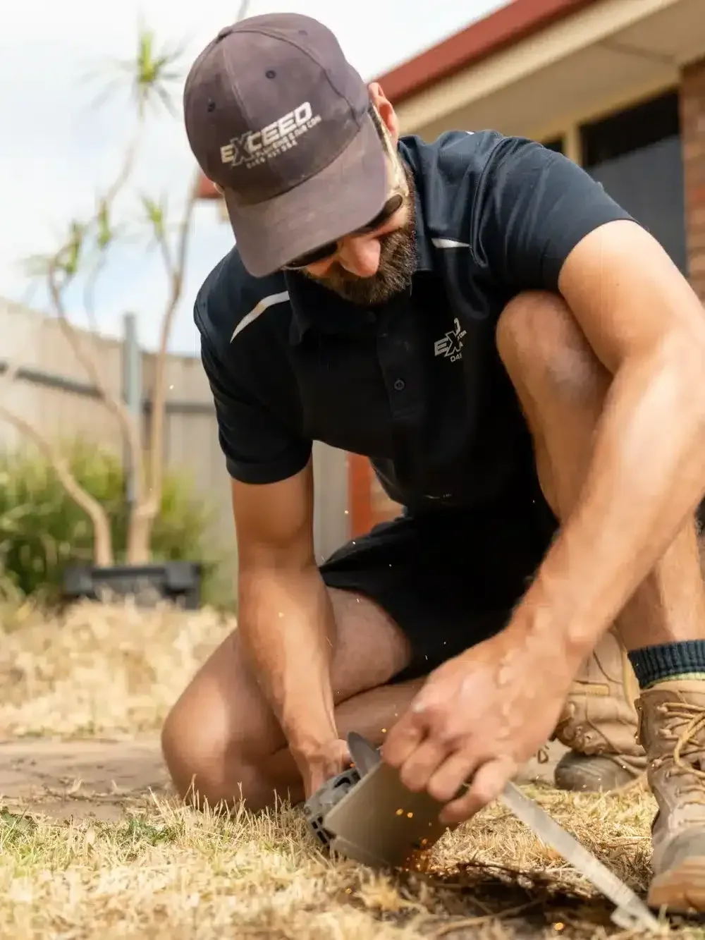 A Paralowie plumber at work on a job